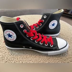 Chuck Taylor All Star Black Leather size 10